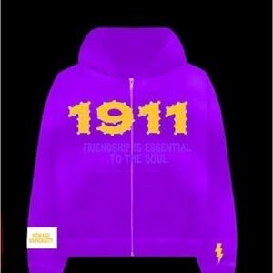 Men's Purple Hoodie Jacket